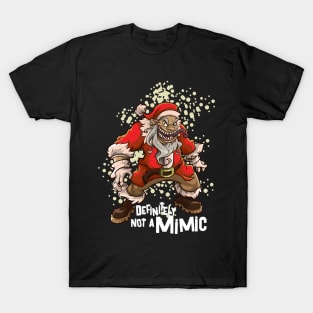 Roleplaying Humor Santa Claus Christmas Meme Funny RPG Mimic T-Shirt